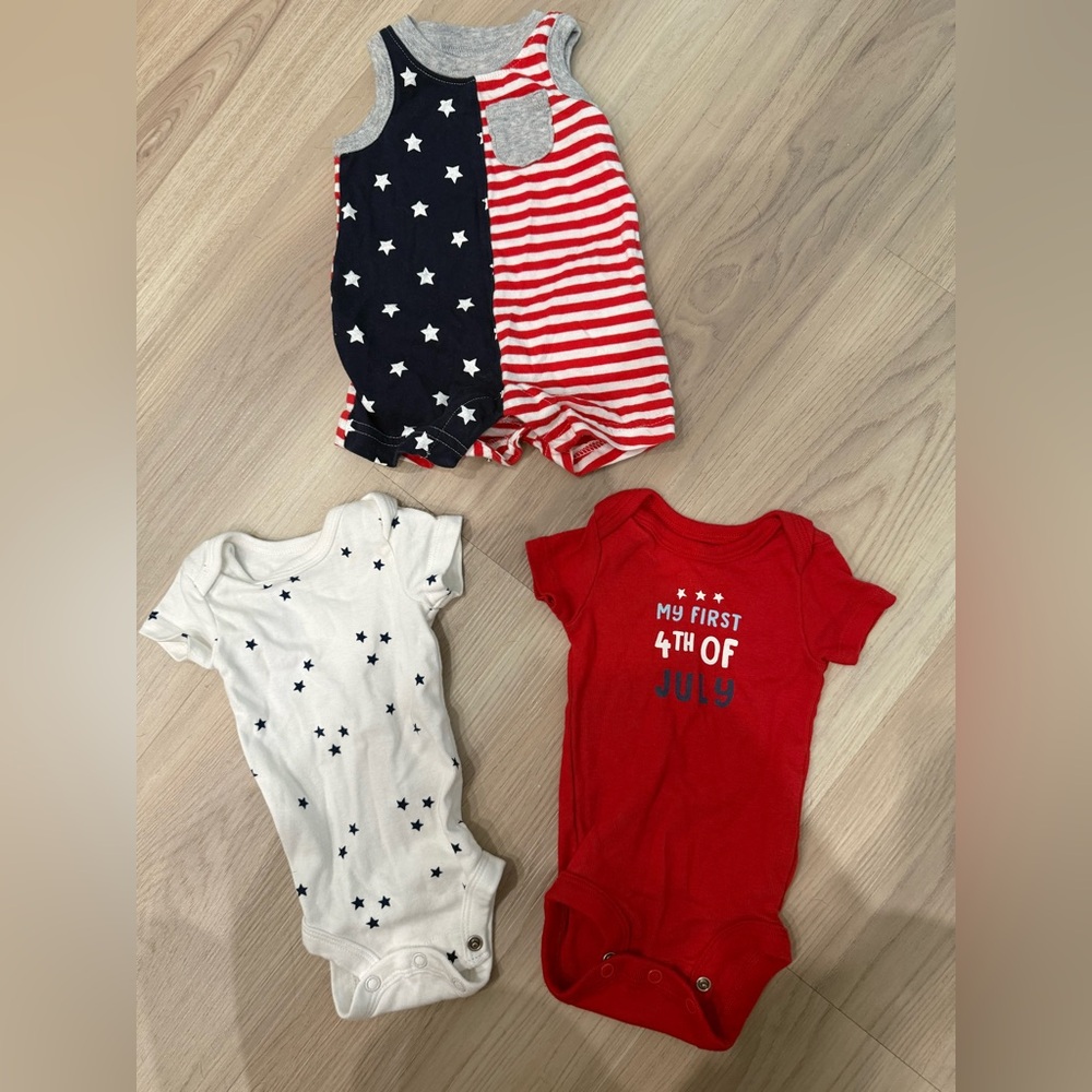 Carter's 4th of July 3-Pack Baby One-Piece Bodysuits